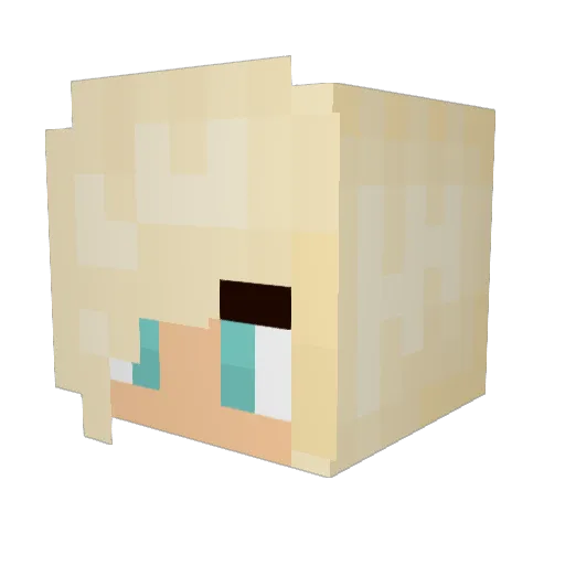 lolakinky Minecraft avatar head, 3D render