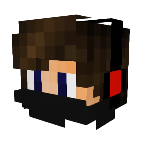 lolapops10 Minecraft avatar head, 3D render