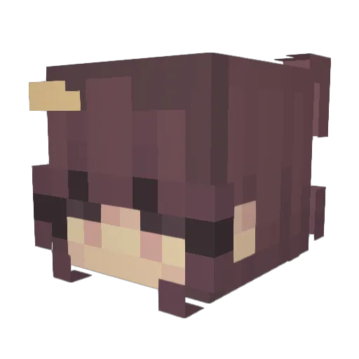 lolapops8 Minecraft avatar head, 3D render