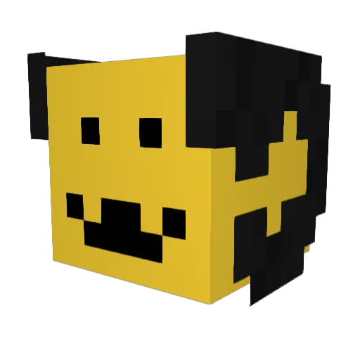 lolasl Minecraft avatar head, 3D render
