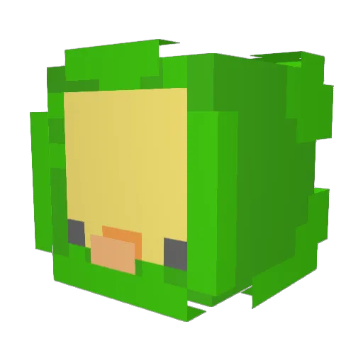 lolbananas Minecraft avatar head, 3D render
