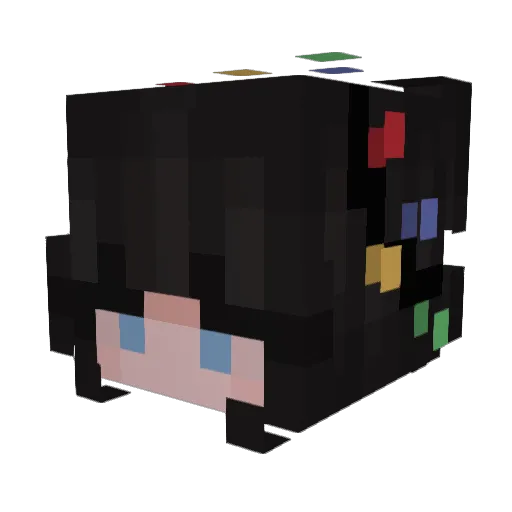 lolbex Minecraft avatar head, 3D render