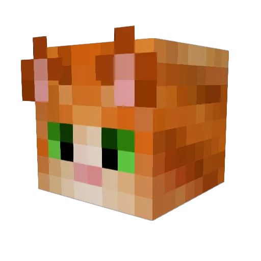 lolbitlove091 Minecraft avatar head, 3D render