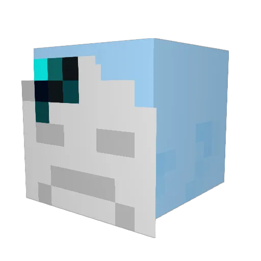 lolbotthe3rd Minecraft avatar head, 3D render