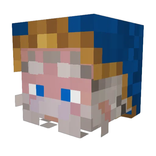 lolchief119 Minecraft avatar head, 3D render