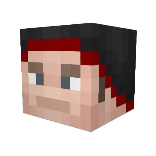 lolcuselin Minecraft avatar head, 3D render