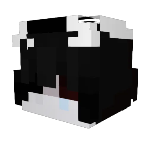 loldk1308 Minecraft avatar head, 3D render