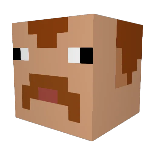 lolek7253 Minecraft avatar head, 3D render