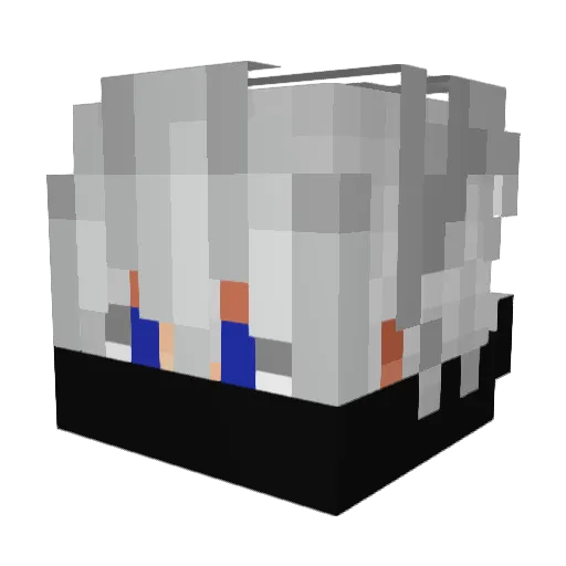 lolengfong Minecraft avatar head, 3D render