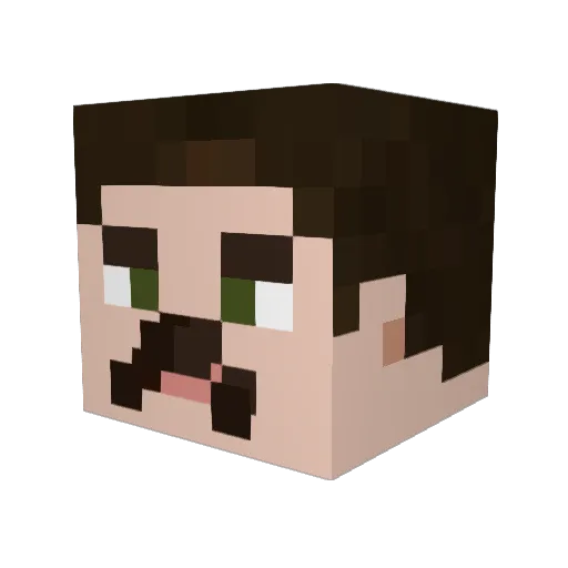 loleonon232323 Minecraft avatar head, 3D render