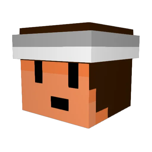 lolforeverXD Minecraft avatar head, 3D render