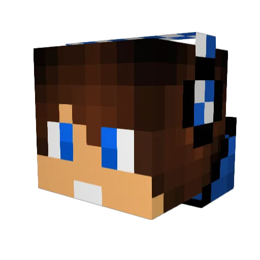 lolguy18 Minecraft avatar head, 3D render