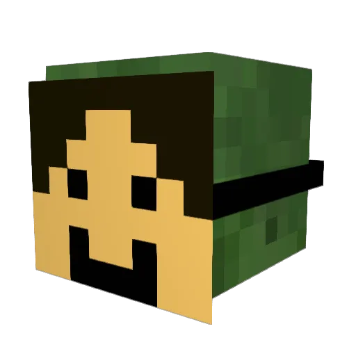 lolian91 Minecraft avatar head, 3D render