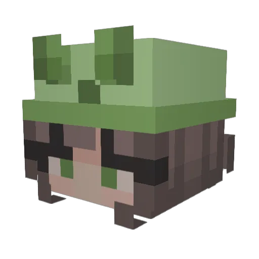 loliclarke13 Minecraft avatar head, 3D render