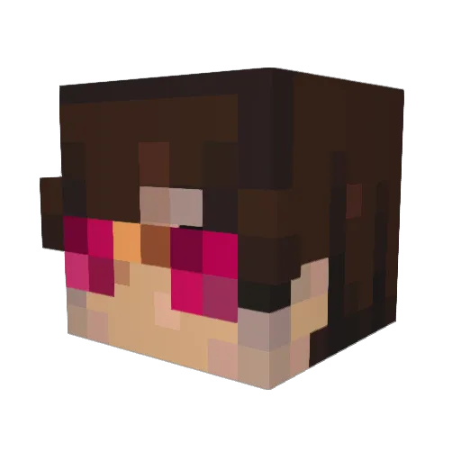 lolilols Minecraft avatar head, 3D render