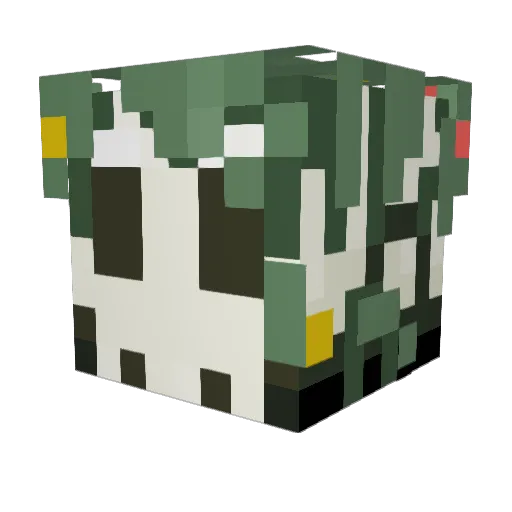lolipophare Minecraft avatar head, 3D render