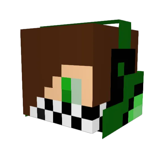 lolipopis02 Minecraft avatar head, 3D render