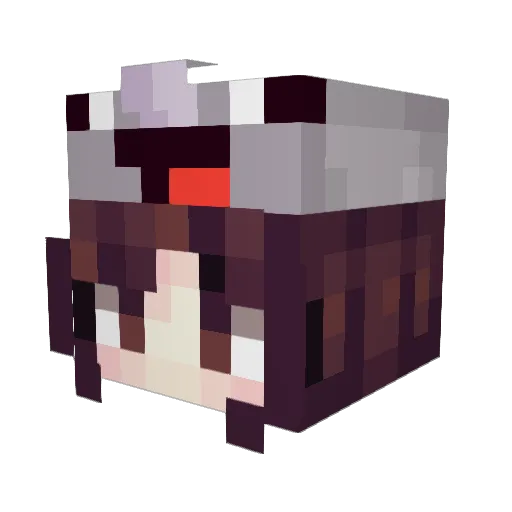 lolisogo Minecraft avatar head, 3D render