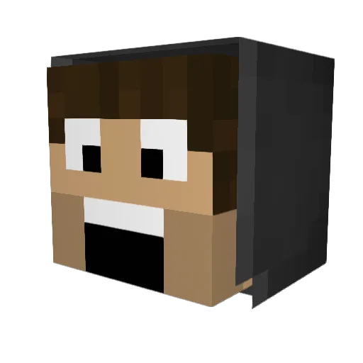 lolitsJuice Minecraft avatar head, 3D render