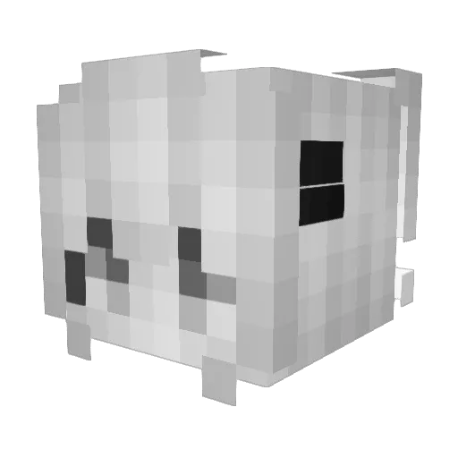 lolitsaIex Minecraft avatar head, 3D render