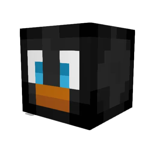 lolitsadvaita Minecraft avatar head, 3D render