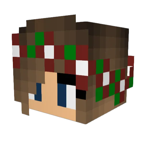 lolitsjerry Minecraft avatar head, 3D render