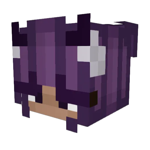 lolitslina Minecraft avatar head, 3D render