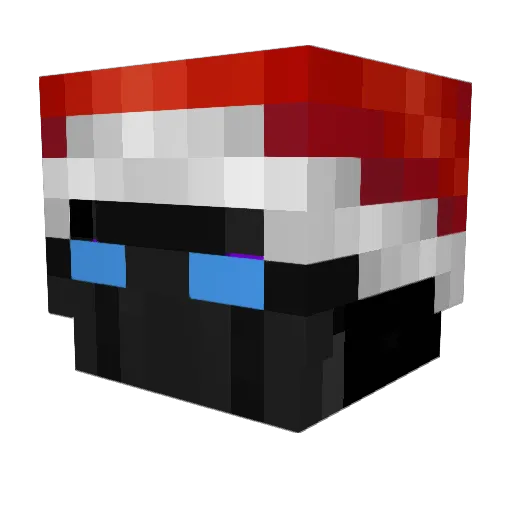 lolitstyy Minecraft avatar head, 3D render