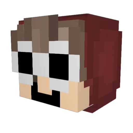 loljackwho Minecraft avatar head, 3D render