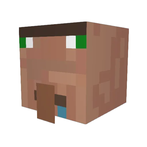 lollime Minecraft avatar head, 3D render