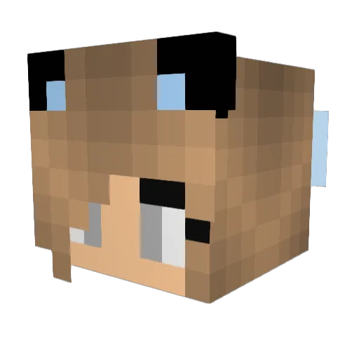 lollipopgal121 Minecraft avatar head, 3D render