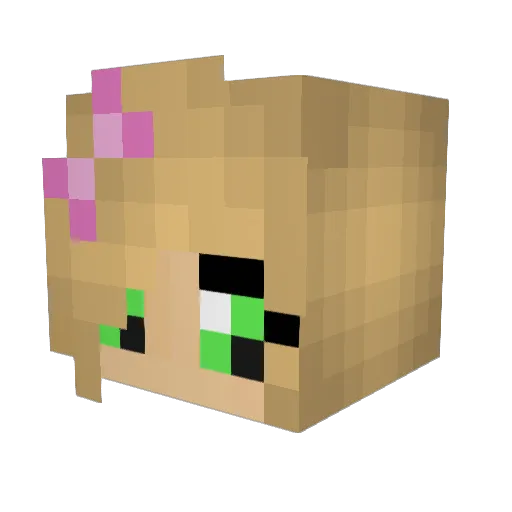 lolliypopgirl62 Minecraft avatar head, 3D render
