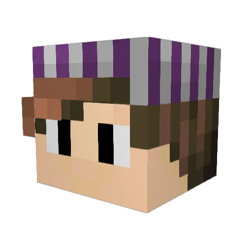 lollo0 Minecraft avatar head, 3D render
