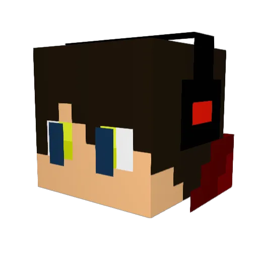 lollox02 Minecraft avatar head, 3D render