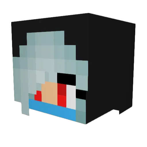 lolly_pop_10 Minecraft avatar head, 3D render