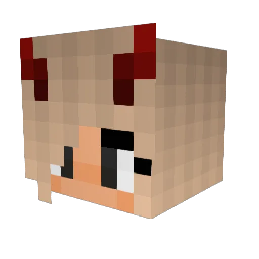 lollylillylol Minecraft avatar head, 3D render