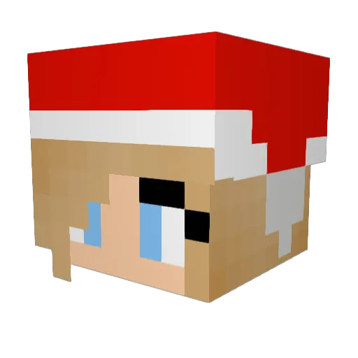 lollypoplaura Minecraft avatar head, 3D render