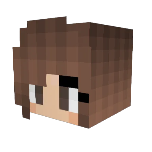 lollypoppics Minecraft avatar head, 3D render