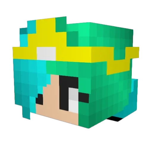 lollypops007 Minecraft avatar head, 3D render