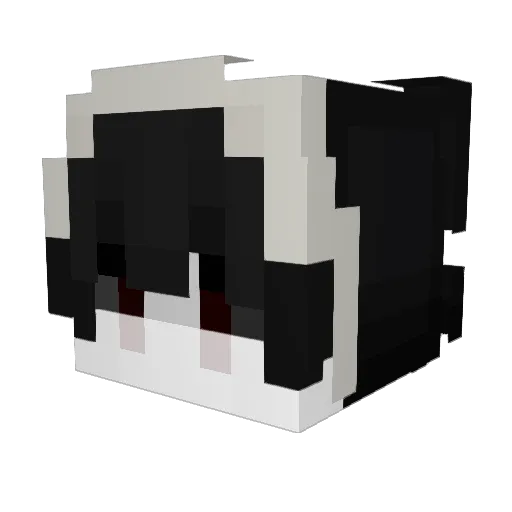 lollysplayer Minecraft avatar head, 3D render