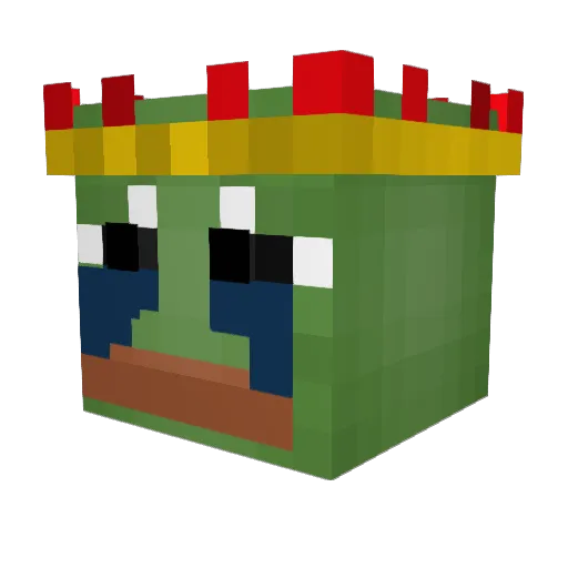 lolman128 Minecraft avatar head, 3D render
