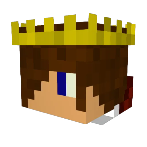lolmart Minecraft avatar head, 3D render