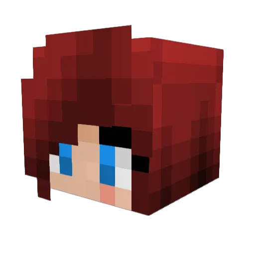 lolmaster835 Minecraft avatar head, 3D render