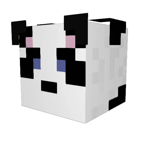 lolmatte Minecraft avatar head, 3D render