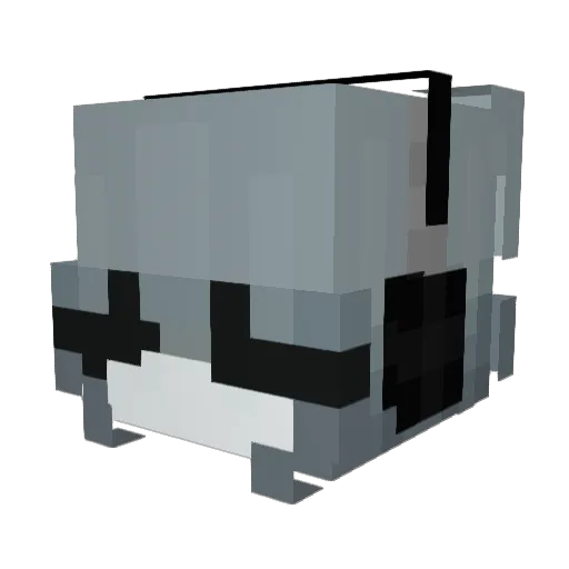 lolmirita Minecraft avatar head, 3D render