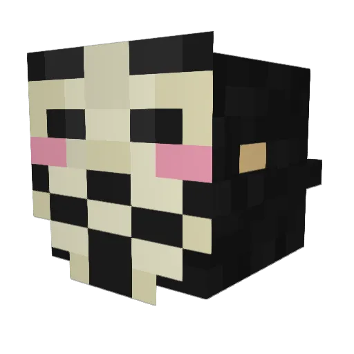 lolmovesxd Minecraft avatar head, 3D render