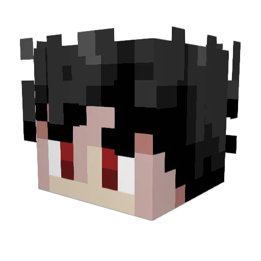 lolmy_a Minecraft avatar head, 3D render