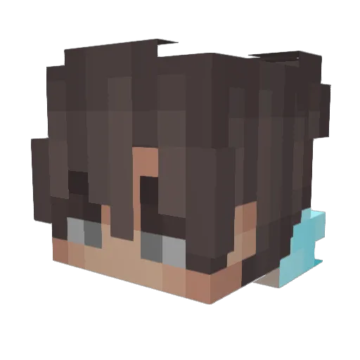 lolo11_ Minecraft avatar head, 3D render