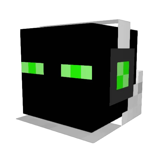loloaqw Minecraft avatar head, 3D render