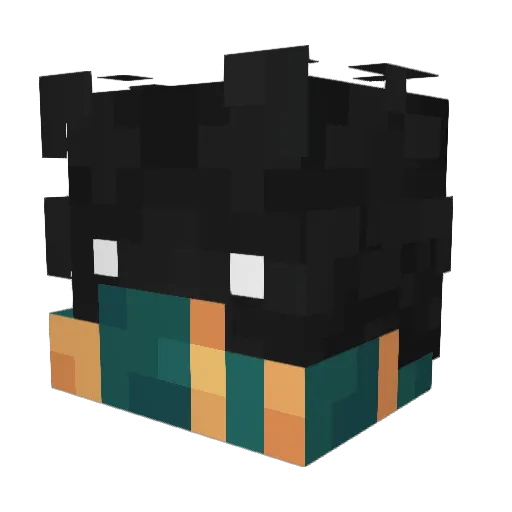 lolobyy_ Minecraft avatar head, 3D render